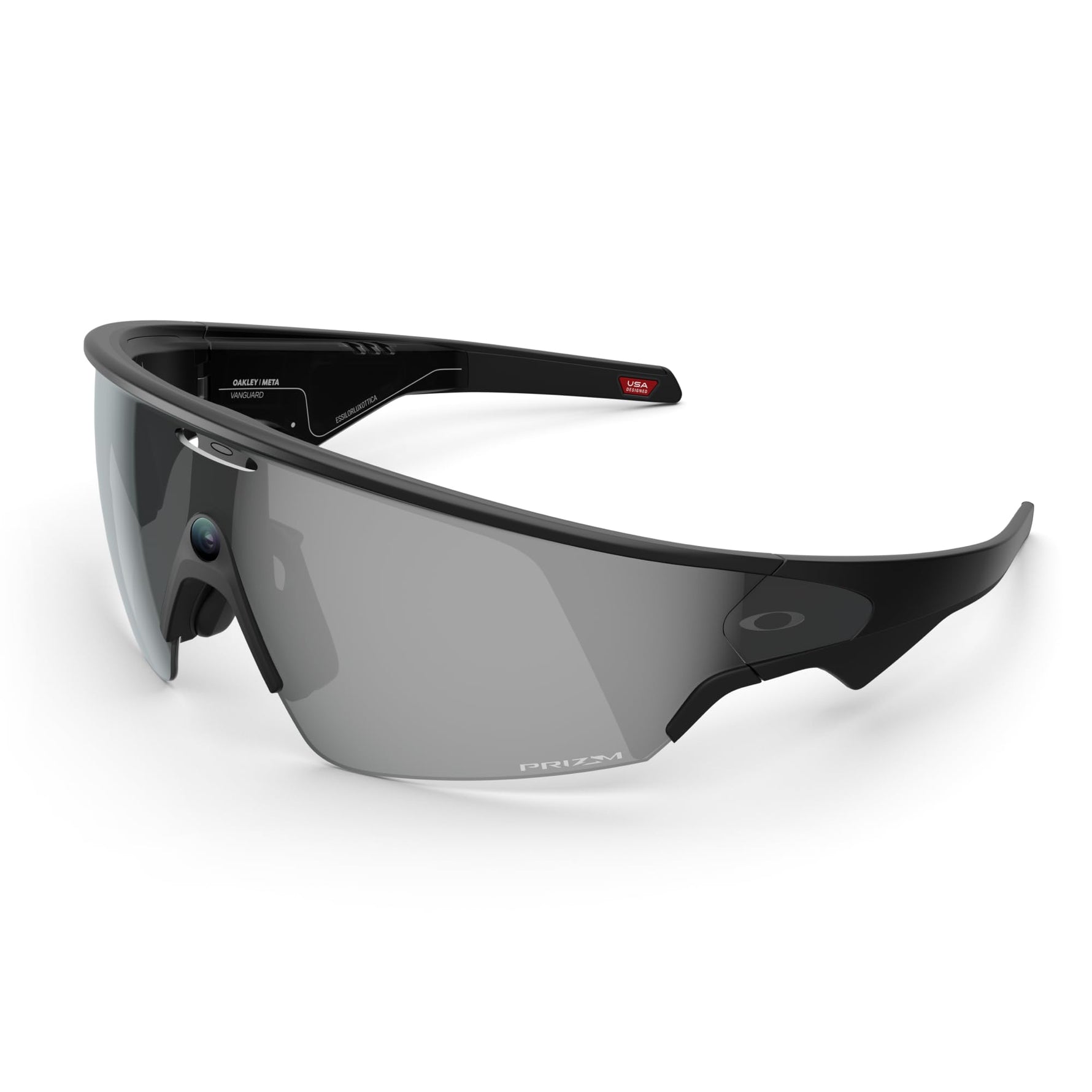 Meta Oakley Vanguard, White | Smart AI Glasses for Men, Women — Camera, Audio, Video Recording — Prizm™ Sapphire Lenses — Sunglasses