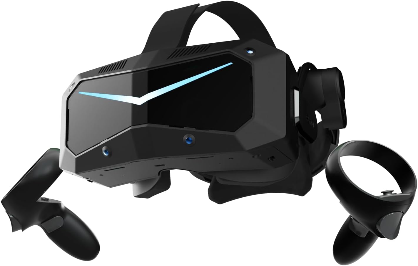 Pimax Crystal Super VR Headset, 3840x3840 per Eye, Ultrawide, 140° FOV, Eye- Tracking, Ultra-Sharp for Flight & Racing Simulators & Gaming, DP Connection with PC