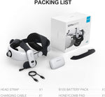 BOBOVR S3 Pro Battery Strap Accessories,Head Air Cooling System and 10000mah Hot-swappable Battery Pack,Compatible with Meta Quest 3/Quest 3S