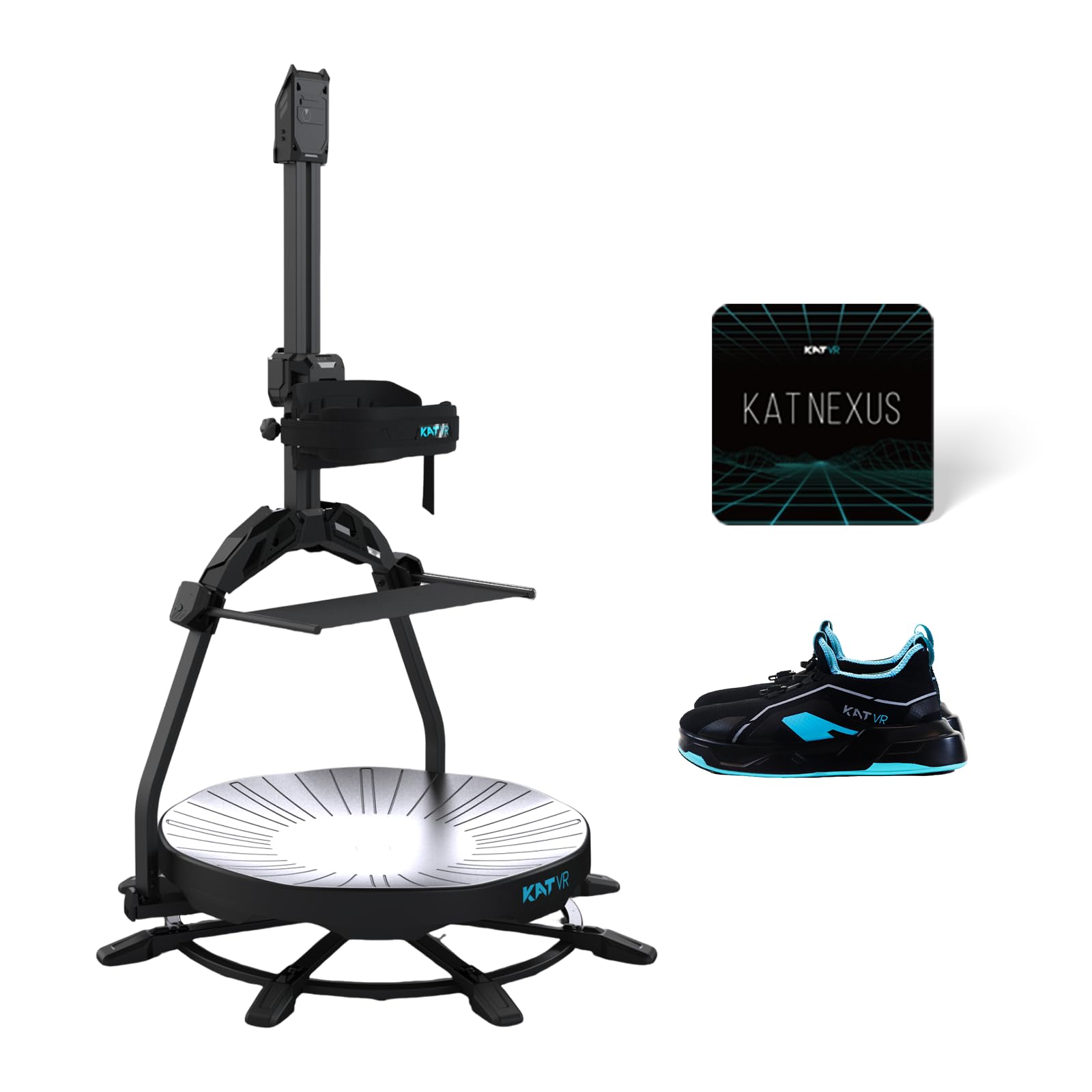 KAT Walk C2 VR Series | 360° Omnidirectional Walking Pad & Accessories for Immersive VR Gaming & Fitness | Compatible with SteamVR, Quest, Oculus | Core | US Size 9.5