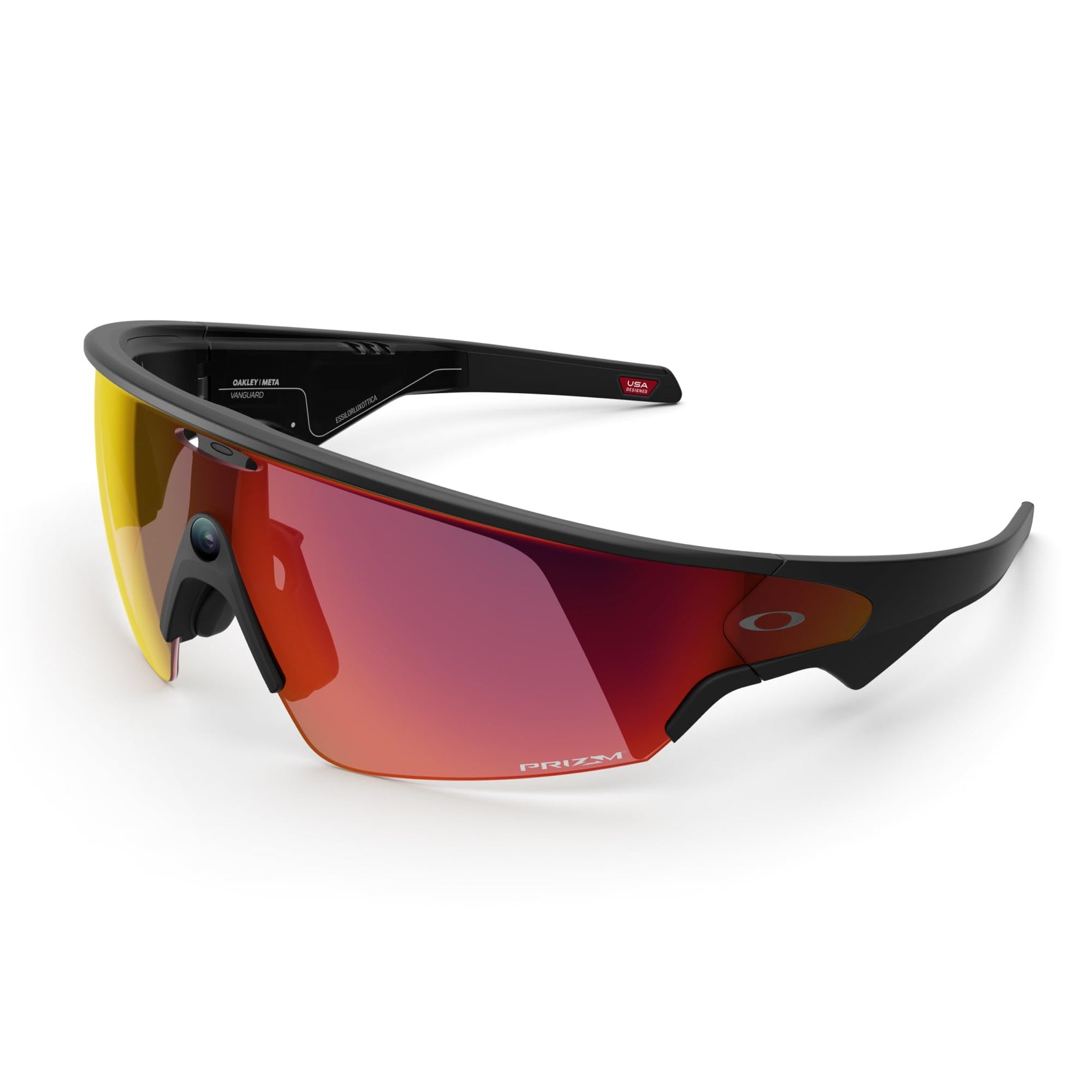 Meta Oakley Vanguard, White | Smart AI Glasses for Men, Women — Camera, Audio, Video Recording — Prizm™ Sapphire Lenses — Sunglasses