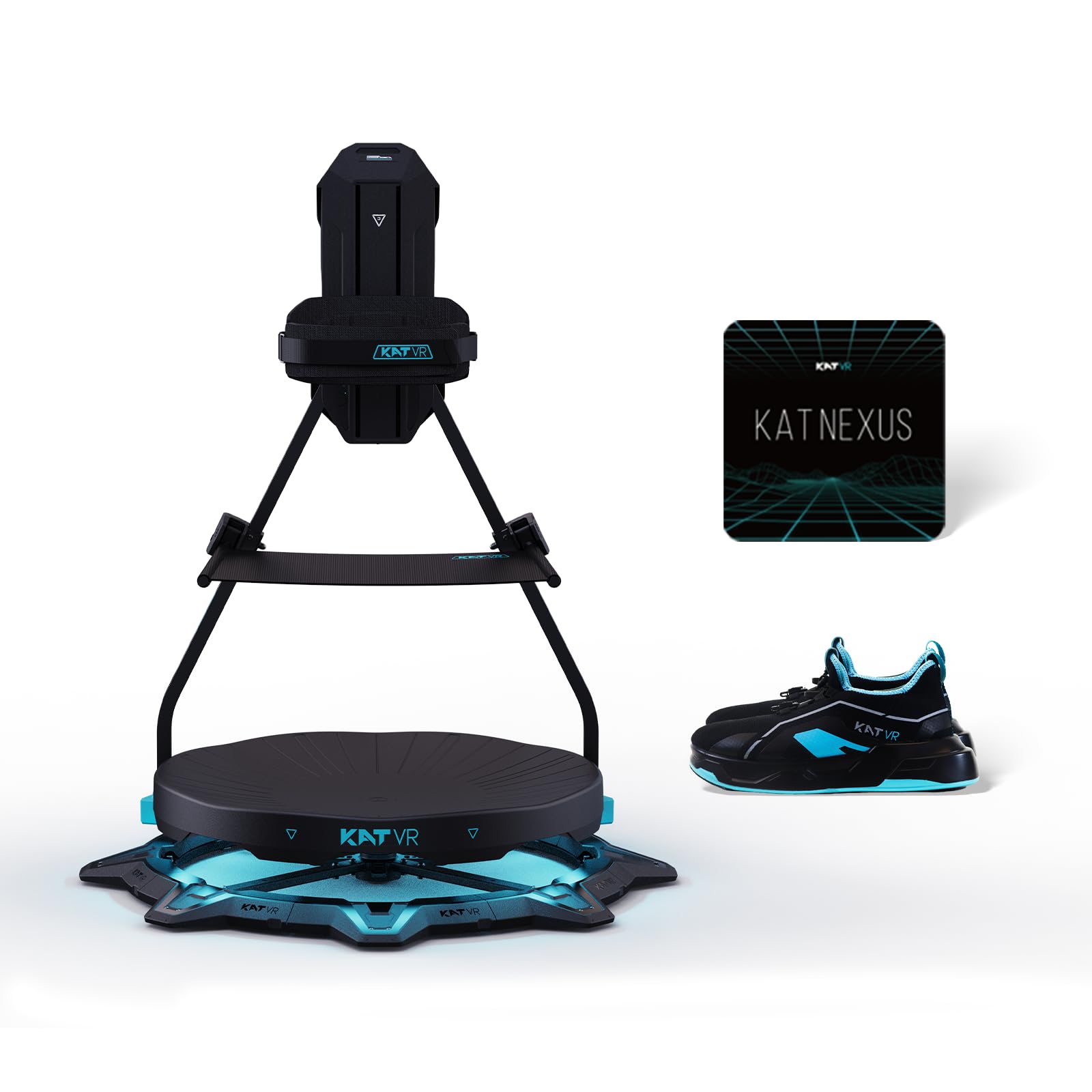 KAT Walk C2 VR Series | 360° Omnidirectional Walking Pad & Accessories for Immersive VR Gaming & Fitness | Compatible with SteamVR, Quest, Oculus | Core | US Size 9.5