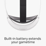 Meta Quest Elite Strap with Battery — Works with Meta Quest 3/3S — Up to 2 Extra Hours Playtime — Premium Comfort and Weight Distribution — Adjustable, Ergonomic Fit