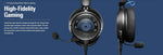 Audio-Technica ATH-GDL3WH Open-Back Wired Gaming Headset with 3 Year Amber Protection Plan (2022)