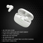 JBL Vibe Beam 2 - True Wireless Noise Cancelling Earbuds with JBL Pure Bass Sound & Smart Ambient technology, 4mics for crisp, clear calls, up to 40Hrs of Playback, IP54 Dust & Water resistant (Black)