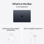 Apple 2026 MacBook Air 15-inch Laptop with M5 chip: Built for AI, 15.3-inch Liquid Retina Display, 16GB Unified Memory, 512GB SSD, 12MP Center Stage Camera, Touch ID, Wi-Fi 7; Midnight