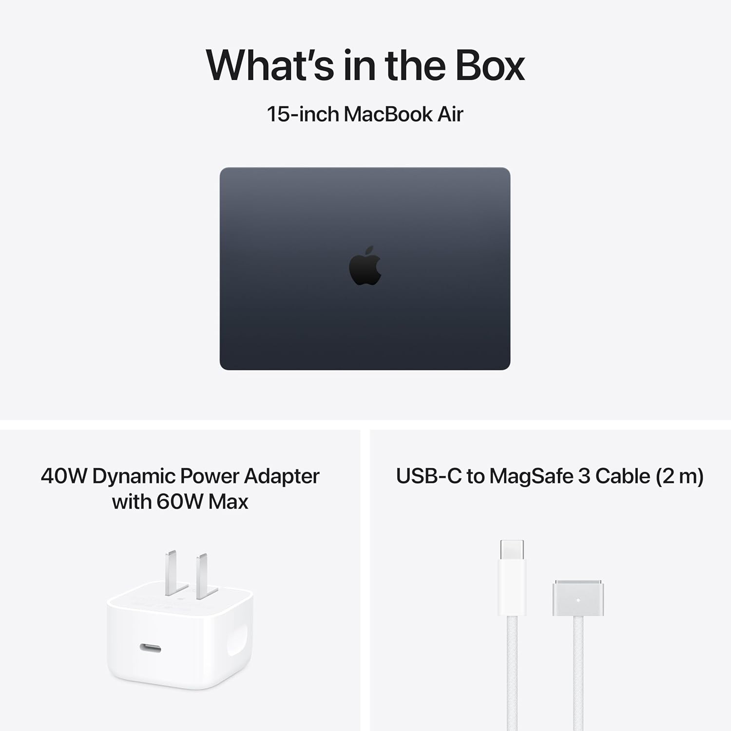 Apple 2026 MacBook Air 15-inch Laptop with M5 chip: Built for AI, 15.3-inch Liquid Retina Display, 16GB Unified Memory, 512GB SSD, 12MP Center Stage Camera, Touch ID, Wi-Fi 7; Midnight