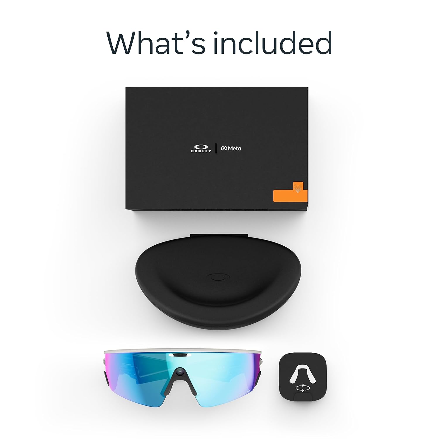 Meta Oakley Vanguard, White | Smart AI Glasses for Men, Women — Camera, Audio, Video Recording — Prizm™ Sapphire Lenses — Sunglasses