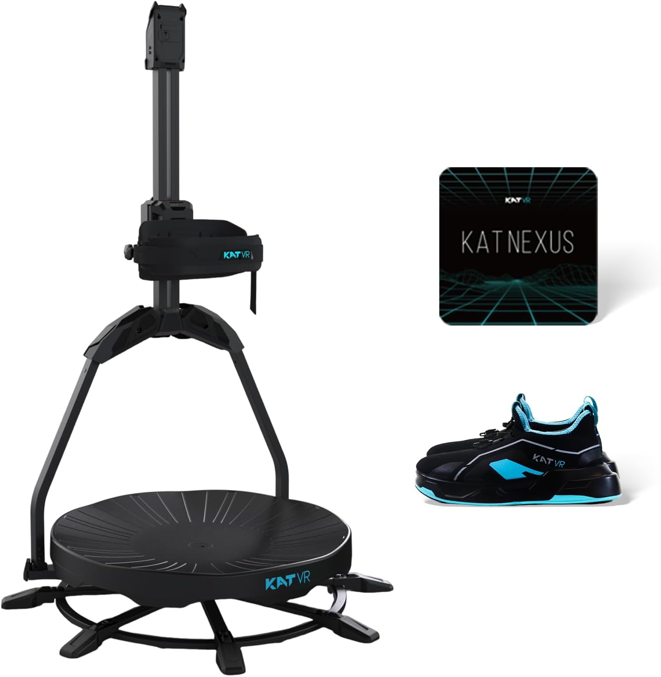 KAT Walk C2 VR Series | 360° Omnidirectional Walking Pad & Accessories for Immersive VR Gaming & Fitness | Compatible with SteamVR, Quest, Oculus | Core | US Size 9.5