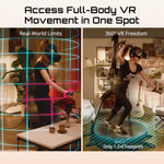 KAT Walk C2 VR Series | 360° Omnidirectional Walking Pad & Accessories for Immersive VR Gaming & Fitness | Compatible with SteamVR, Quest, Oculus | Core | US Size 9.5
