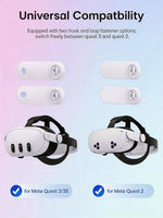 Battery Head Strap Compatible with Oculus Meta Quest 3S/3/2,10000mAh Battery VR Headset Strap Enhanced Support and Comfort, Adjustable Elite Strap Replacement- MV1001