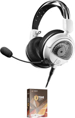 Audio-Technica ATH-GDL3WH Open-Back Wired Gaming Headset with 3 Year Amber Protection Plan (2022)