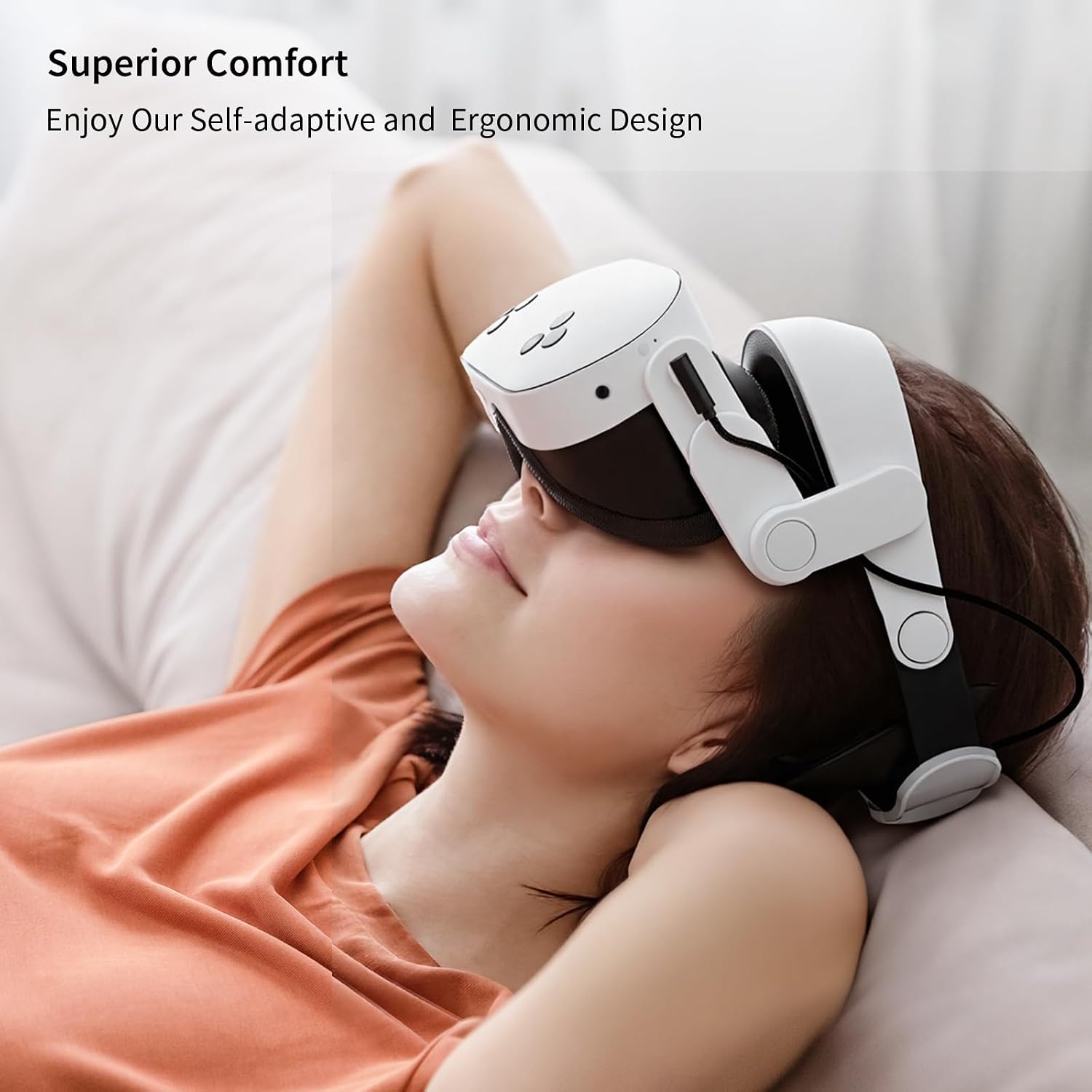 annapro A3 Max Battery Head Strap for Meta Quest 3/Quest 3S, 20W Fast Charging 10,800mAh Magnetic Battery, Ultimate Comfort & Extended Playtime Compatible with Quest 3S/3 Accessories, White