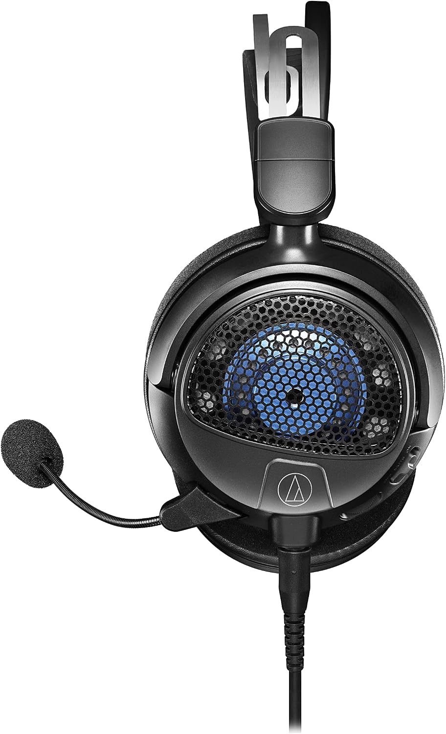 Audio-Technica ATH-GDL3BK Open-Back Wired Gaming Headset - Black/Blue with an Additional 1 Year Extended Amber Protection (2022)
