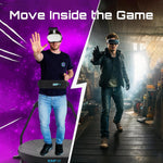 KAT Walk C2 VR Series | 360° Omnidirectional Walking Pad & Accessories for Immersive VR Gaming & Fitness | Compatible with SteamVR, Quest, Oculus | Core | US Size 9.5