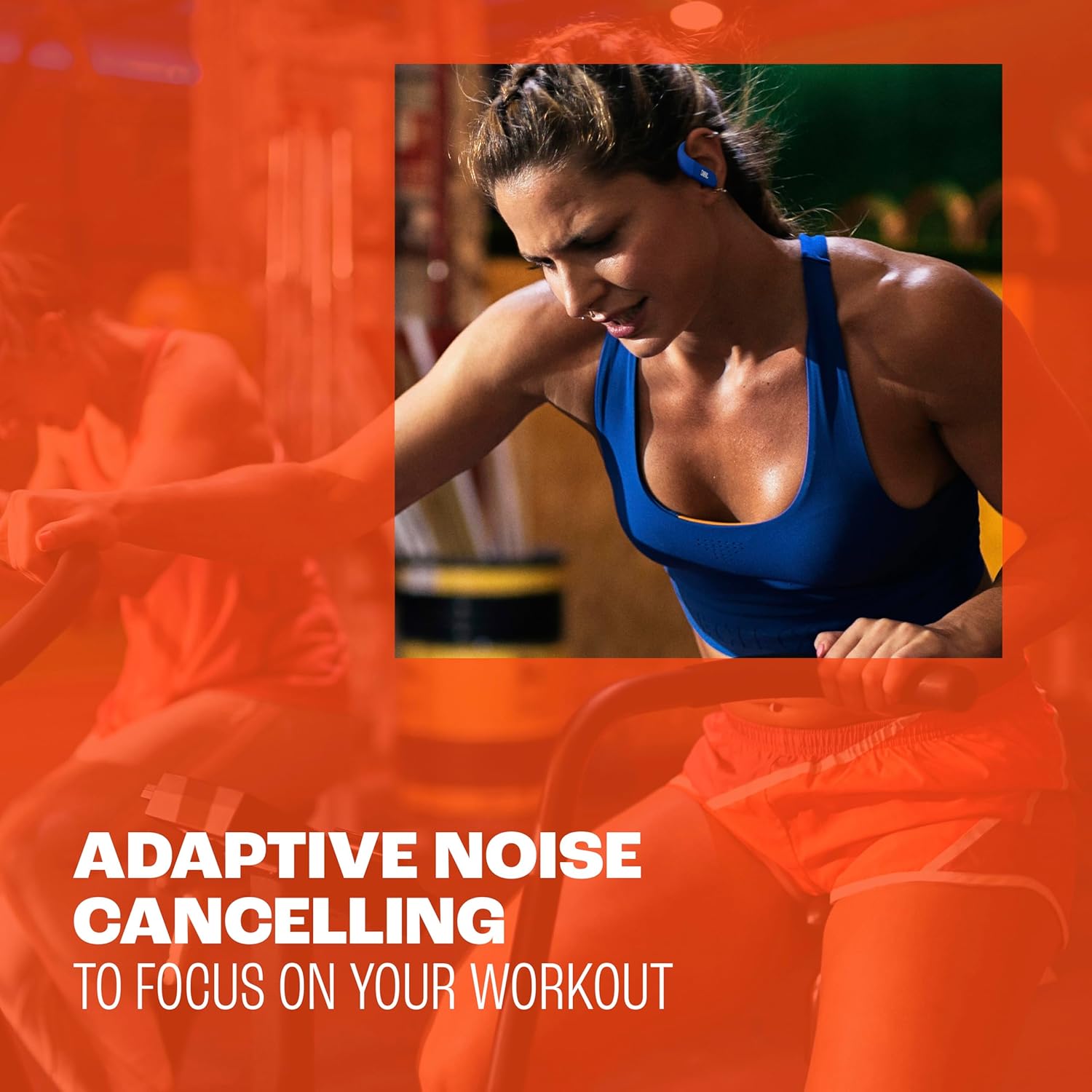 JBL Endurance Peak 4 - True Wireless Noise Cancelling Sport Earbuds, Up to 48Hrs Total Playback, Water & dust Proof (IP68), Secure fit with TwistLock™ Design, & 6 mics for Perfect Calls (Black/Grey)